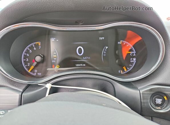 1C4RJFAG8KC702376 2019 JEEP GRAND White ხელსაწყოთა პანელის ხედი