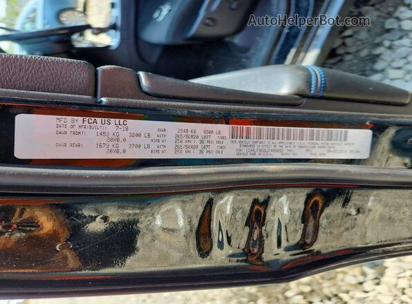 1C4RJFAG9JC485032 2018 JEEP GRAND Black Widok wnętrza 360 stopni