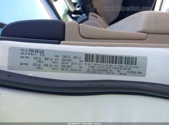 1C4RJFAGXKC537026 2019 JEEP GRAND CHEROKEE Белый Вид подкапотного пространства
