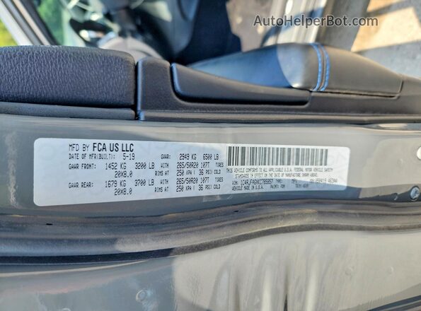 1C4RJFAGXKC785857 2019 JEEP GRAND Gray VIN კოდის სტიკერის ხედი