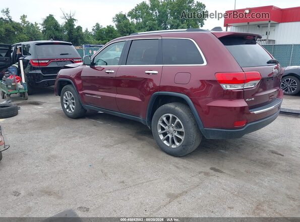 1C4RJFBG0GC334362 2016 JEEP GRAND CHEROKEE Red Tył lewy