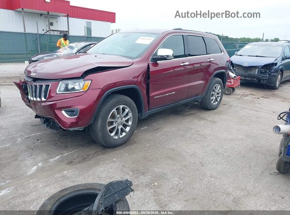 1C4RJFBG0GC334362 2016 JEEP GRAND CHEROKEE Red Przód lewy
