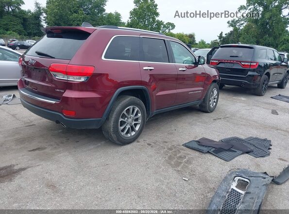 1C4RJFBG0GC334362 2016 JEEP GRAND CHEROKEE Red Tył prawy