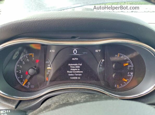 1C4RJFBG0GC496864 2016 JEEP GRAND Blue Vista del cuadro de instrumentos