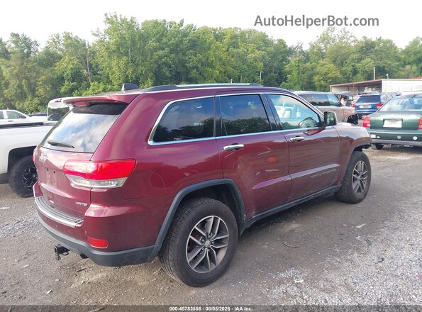 1C4RJFBG0HC827587 2017 JEEP GRAND CHEROKEE Burgundy Tył prawy