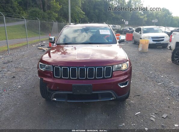 1C4RJFBG0HC827587 2017 JEEP GRAND CHEROKEE Burgundy Widok zestawu wskaźników