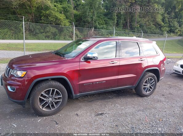 1C4RJFBG0HC827587 2017 JEEP GRAND CHEROKEE Burgundy Widok wnętrza 360 stopni
