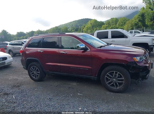 1C4RJFBG0HC827587 2017 JEEP GRAND CHEROKEE Burgundy Widok wnętrza z tyłu