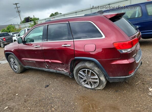 1C4RJFBG0KC810022 2019 JEEP GRAND Maroon Trasero izquierdo