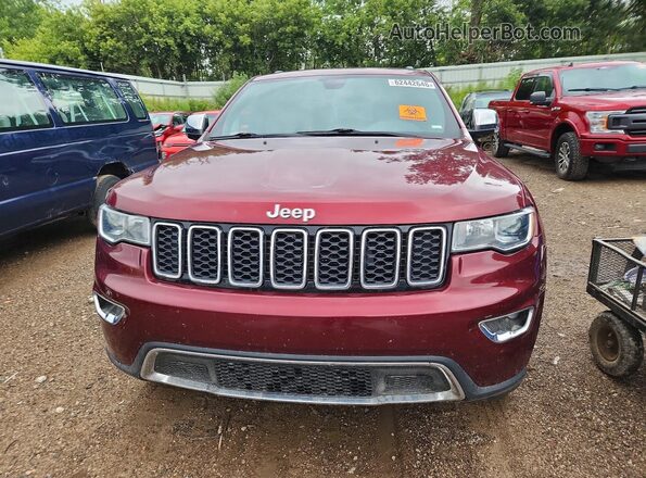 1C4RJFBG0KC810022 2019 JEEP GRAND Maroon Vista frontal