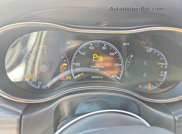 1C4RJFBG0LC206472 2020 JEEP GRAND White Вид щитка приладів