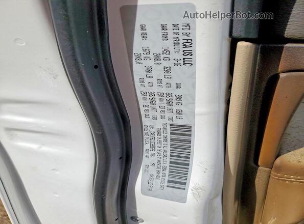 1C4RJFBG1GC388673 2016 JEEP GRAND White Vista de la etiqueta del VIN