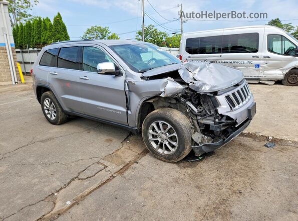 1C4RJFBG1GC414981 2016 JEEP GRAND Серебряный Передняя правая четверть