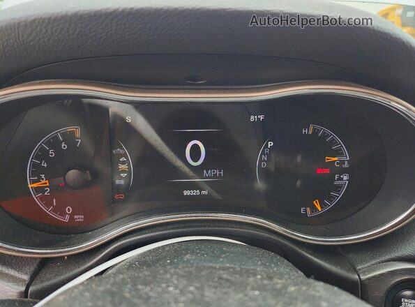 1C4RJFBG1GC496615 2016 JEEP GRAND Silver ხელსაწყოთა პანელის ხედი