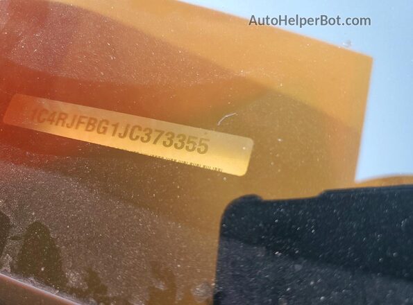 1C4RJFBG1JC373355 2018 JEEP GRAND Blue Вид наклейки з VIN-кодом