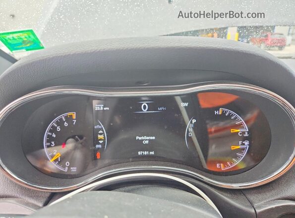 1C4RJFBG1JC433098 2018 JEEP GRAND Gray Вид щитка приладів