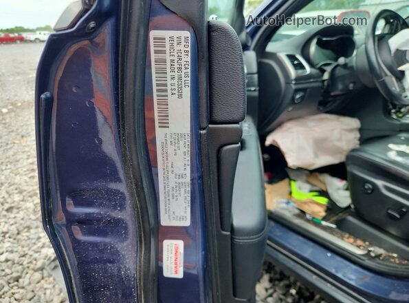 1C4RJFBG1MC535280 2021 JEEP GRAND Blue Widok komory silnika