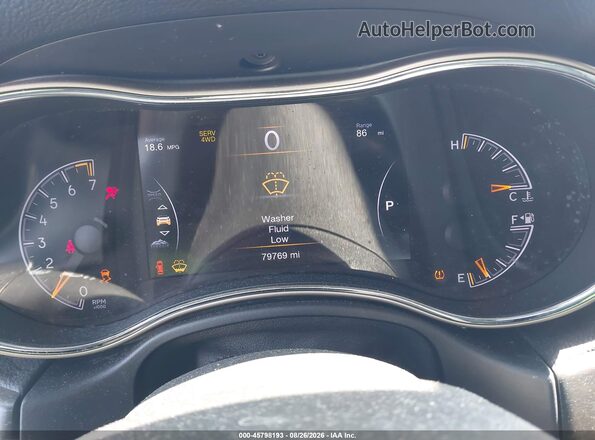 1C4RJFBG2GC324528 2016 JEEP GRAND CHEROKEE Black Widok tylnych siedzeń