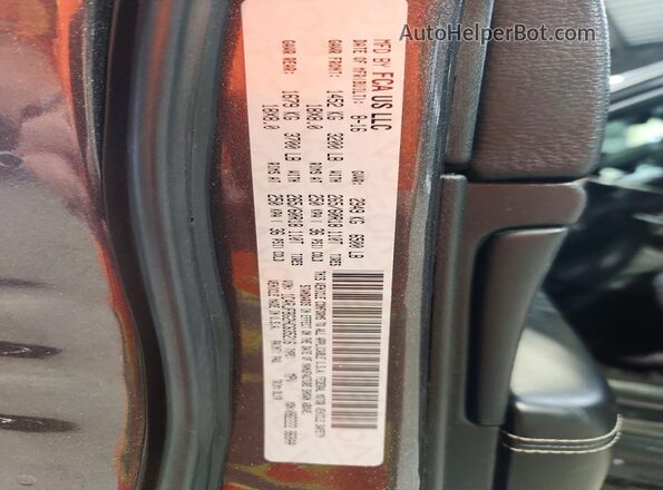 1C4RJFBG2HC635216 2017 JEEP GRAND Charcoal VIN კოდის სტიკერის ხედი