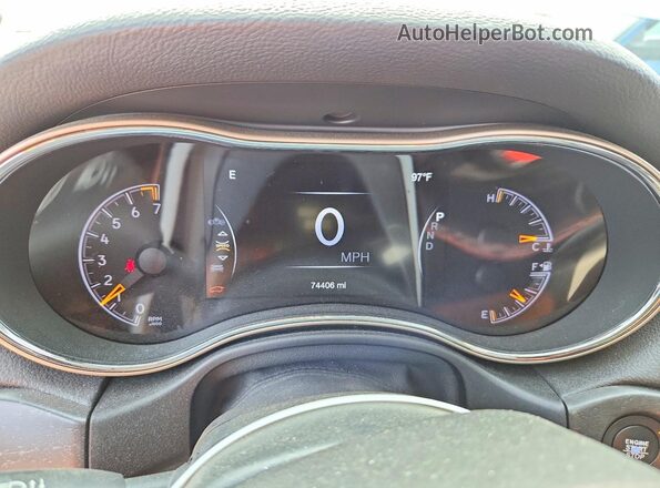 1C4RJFBG2HC697134 2017 JEEP GRAND Silver ხელსაწყოთა პანელის ხედი
