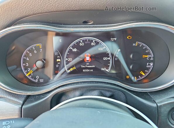 1C4RJFBG2JC297788 2018 JEEP GRAND Gray Widok zestawu wskaźników