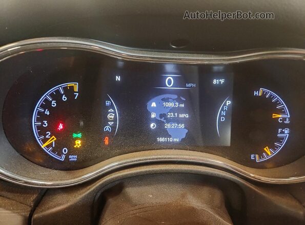 1C4RJFBG2KC627530 2019 JEEP GRAND Black Вид щитка приладів