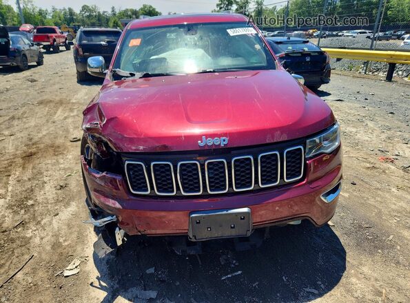 1C4RJFBG2KC694497 2019 JEEP GRAND Burgundy Front view