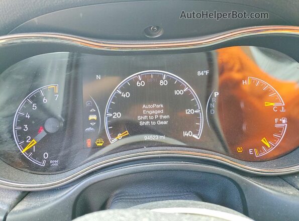 1C4RJFBG2LC319887 2020 JEEP GRAND Blue Vista del cuadro de instrumentos