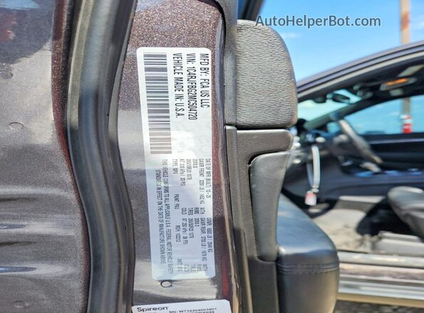 1C4RJFBG2MC504720 2021 JEEP GRAND Charcoal Widok naklejki z numerem VIN