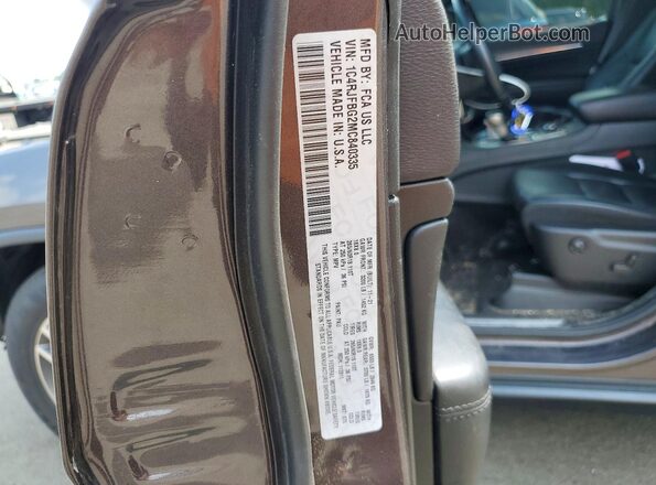 1C4RJFBG2MC840335 2021 JEEP GRAND Серый Вид наклейки с VIN-кодом