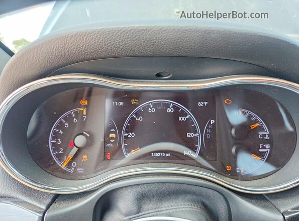 1C4RJFBG3GC349423 2016 JEEP GRAND Черный Вид щитка приборов