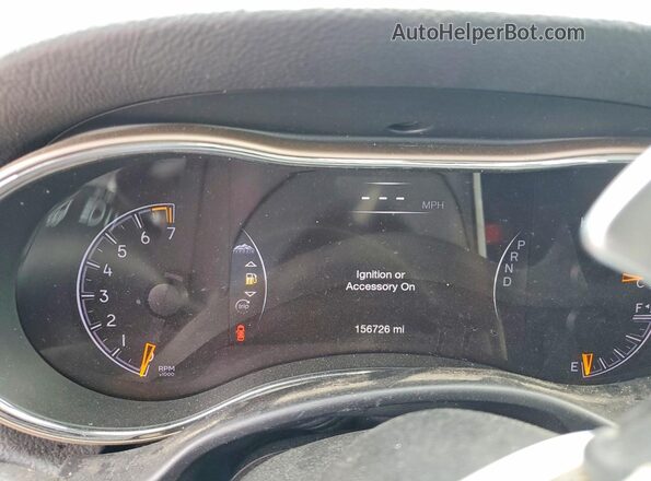1C4RJFBG3GC448002 2016 JEEP GRAND Charcoal ხელსაწყოთა პანელის ხედი