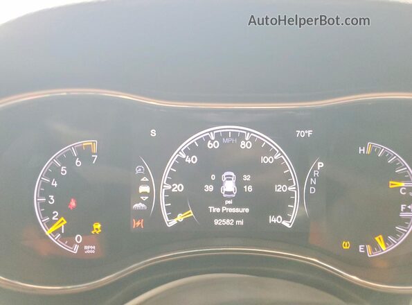 1C4RJFBG3HC706598 2017 JEEP GRAND Серый Вид щитка приборов