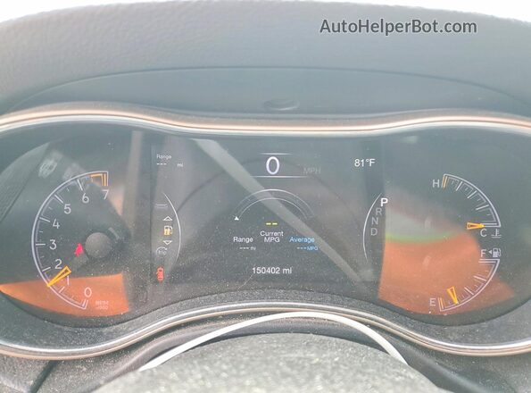 1C4RJFBG3HC865850 2017 JEEP GRAND Silver Սարքավորումների վահանակի տեսք