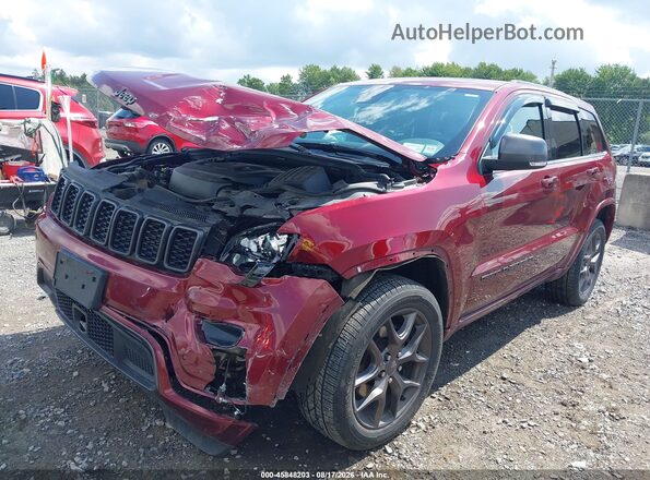 1C4RJFBG3MC798922 2021 JEEP GRAND CHEROKEE Red Առջևի ձախ երեք քառորդ տեսարան