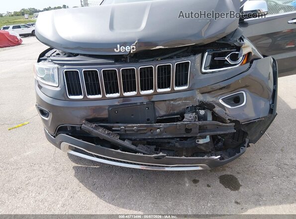 1C4RJFBG4GC317242 2016 JEEP GRAND CHEROKEE Gray Front view