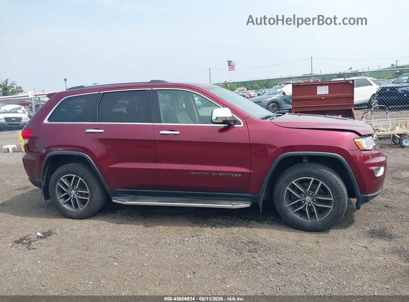 1C4RJFBG4HC867560 2017 JEEP GRAND CHEROKEE Red Widok wnętrza z tyłu