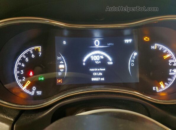 1C4RJFBG4HC955105 2017 JEEP GRAND Black Instrument cluster view