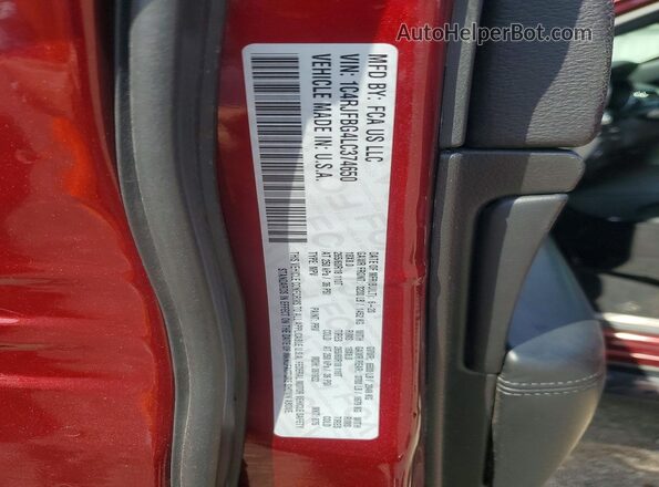 1C4RJFBG4LC374650 2020 JEEP GRAND Maroon Շարժիչի բաժամունքի տեսք