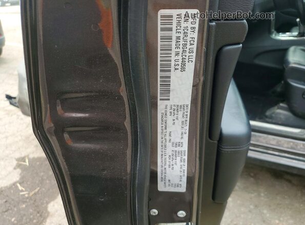 1C4RJFBG4LC440565 2020 JEEP GRAND Gray Widok naklejki z numerem VIN