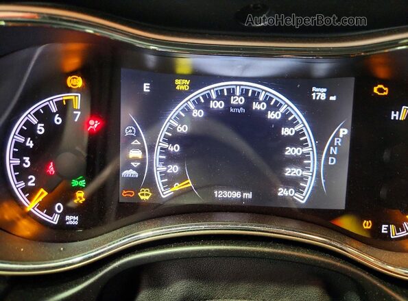 1C4RJFBG5GC337015 2016 JEEP GRAND Black Vista del cuadro de instrumentos