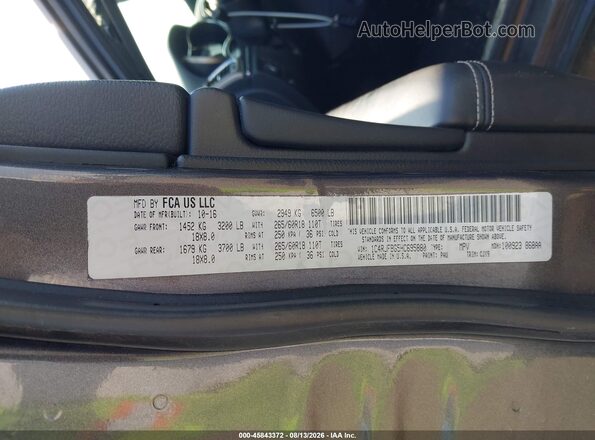1C4RJFBG5HC695880 2017 JEEP GRAND CHEROKEE Gray ძრავის განყოფილების ხედი