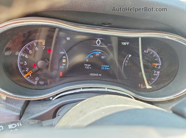 1C4RJFBG5HC718008 2017 JEEP GRAND Silver ხელსაწყოთა პანელის ხედი
