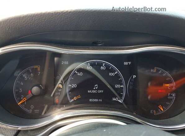 1C4RJFBG5JC446856 2018 JEEP GRAND Black ხელსაწყოთა პანელის ხედი