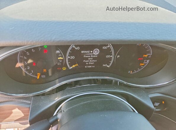 1C4RJFBG5KC625870 2019 JEEP GRAND White ხელსაწყოთა პანელის ხედი
