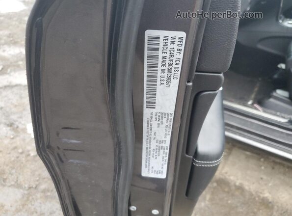 1C4RJFBG5MC593571 2021 JEEP GRAND Charcoal Vista de la etiqueta del VIN