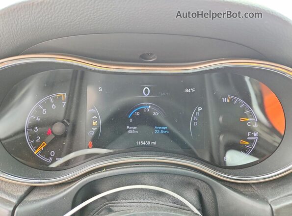 1C4RJFBG6GC355040 2016 JEEP GRAND Gray Вид щитка приладів