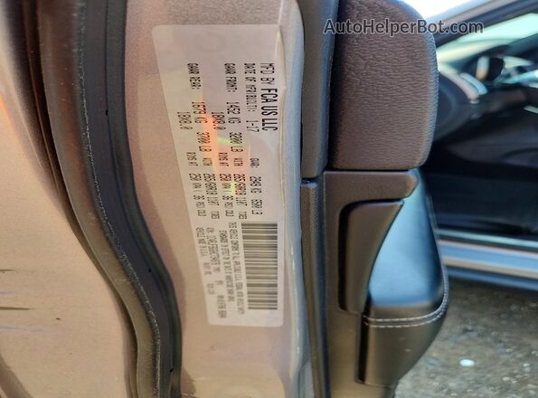 1C4RJFBG6HC734878 2017 JEEP GRAND Silver VIN კოდის სტიკერის ხედი