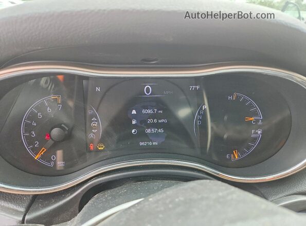 1C4RJFBG6HC849447 2017 JEEP GRAND Silver ხელსაწყოთა პანელის ხედი