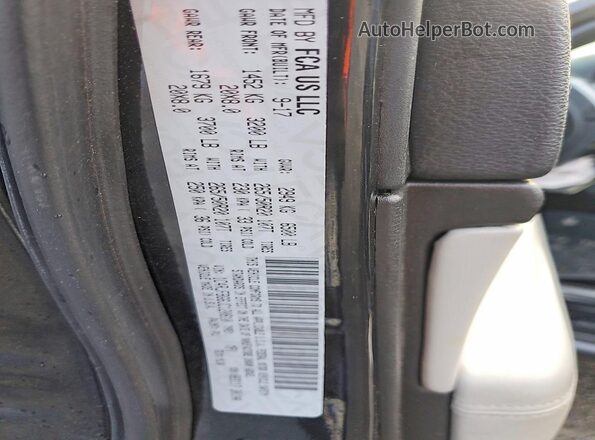 1C4RJFBG6JC120810 2018 JEEP GRAND Black Vista de la etiqueta del VIN